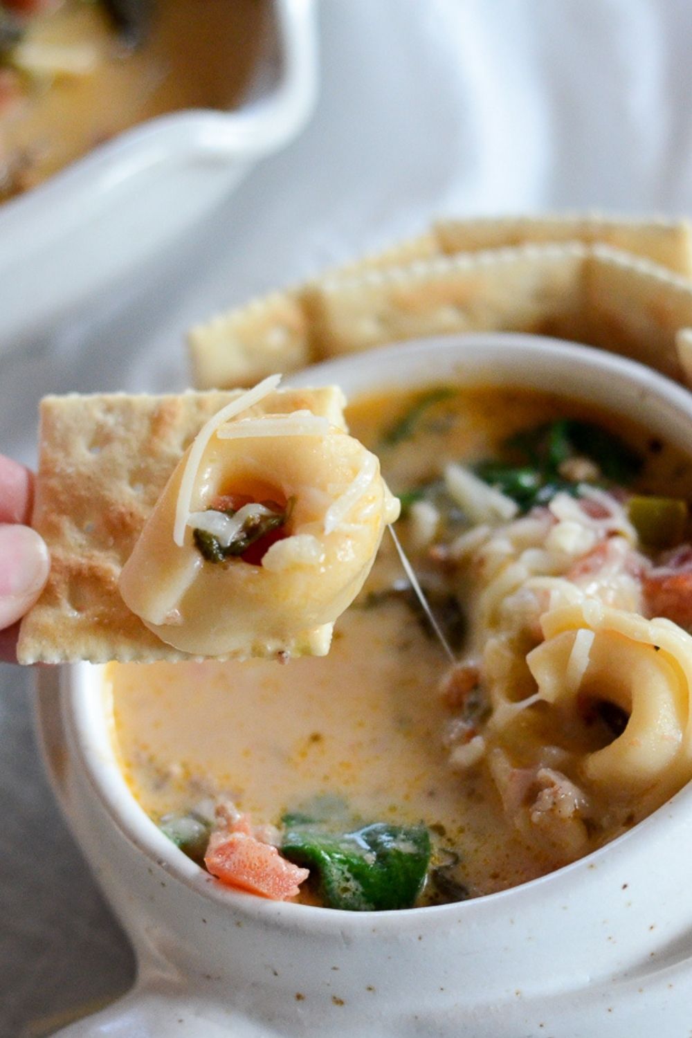 Instant Pot Mini - Tortellini Soup - Simply Happy Foodie