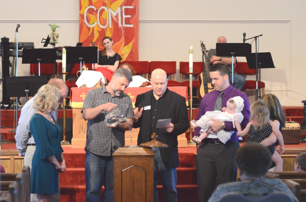 baby baptism at church