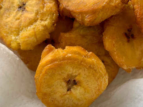 Platanos Fritos - Twice Fried Plantains - The Gifted Gabber