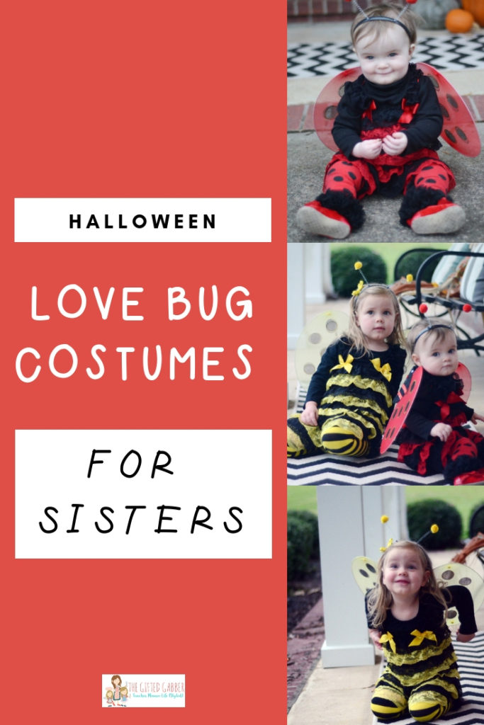 kids bug costumes with text overlay