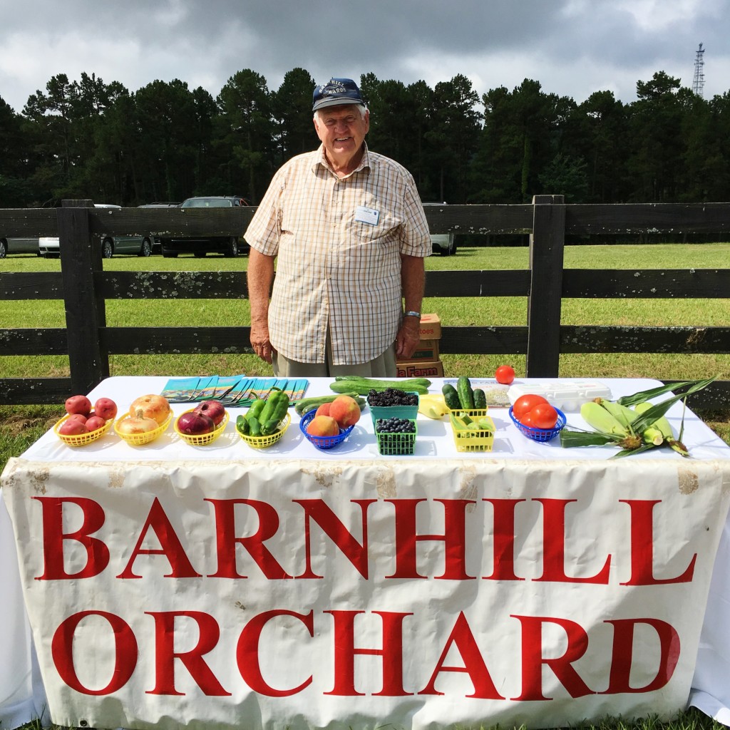 Barnhill Orchard display at a fresh market - The Gifted Gabber