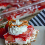 Strawberry Pretzel Salad- The Gifted Gabber