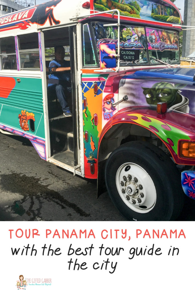the Red Devil bus in Panama City, Panama