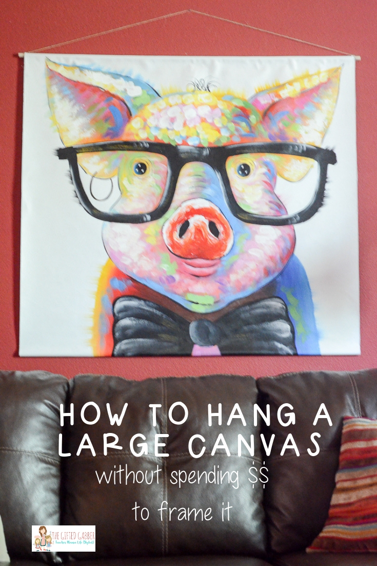 How To Hang Unstretched Canvas