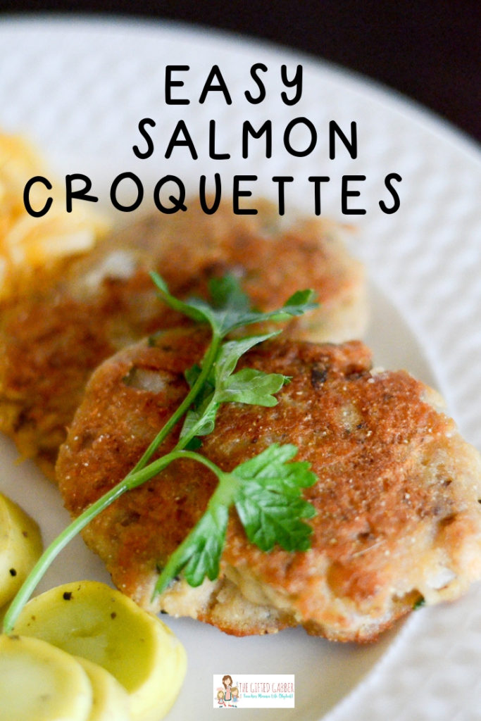 Salmon Croquettes - Easy Salmon Patty Recipe - The Gifted Gabber