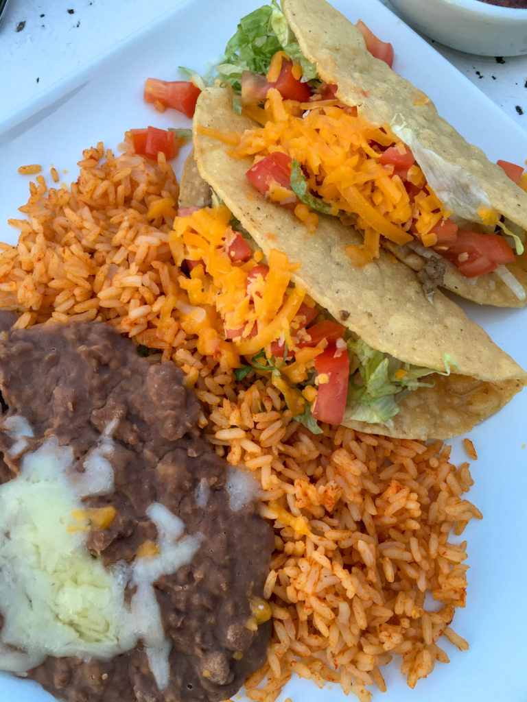 taco plate from Cantina Laredo in Branson