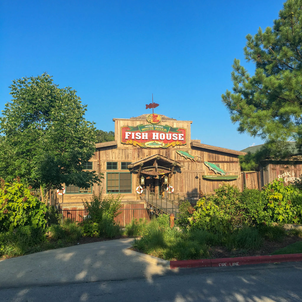 exterior shot of White River Fish House in Branson Landing