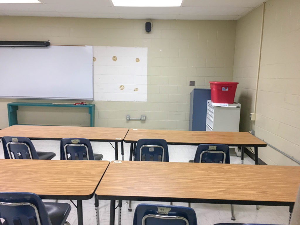 empty school room 