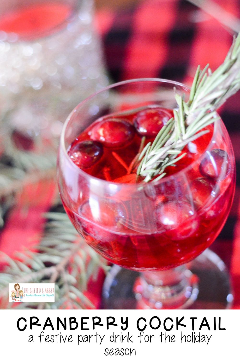 Simple Cranberry Cocktail {Cranberry Mocktail} - The Gifted Gabber