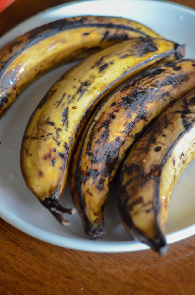 yellow plantains on white plate