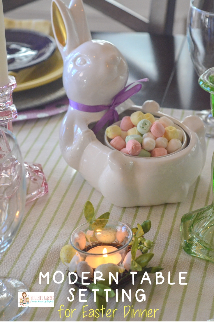 Spring Table Setting for Easter Dinner - The Gifted Gabber