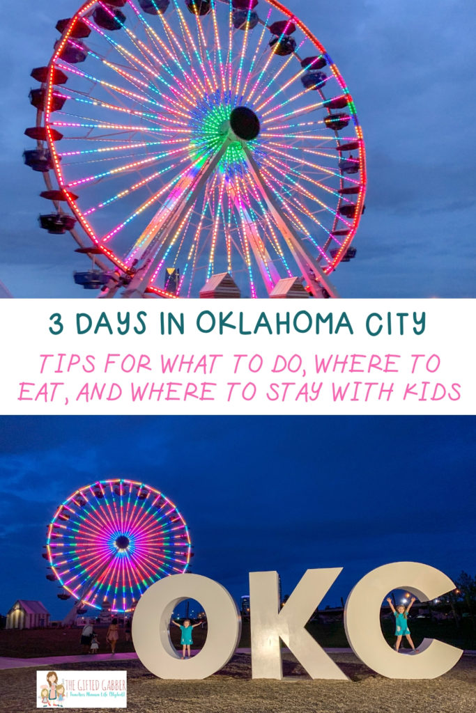 OKC ferris wheel collage image with OKC letters