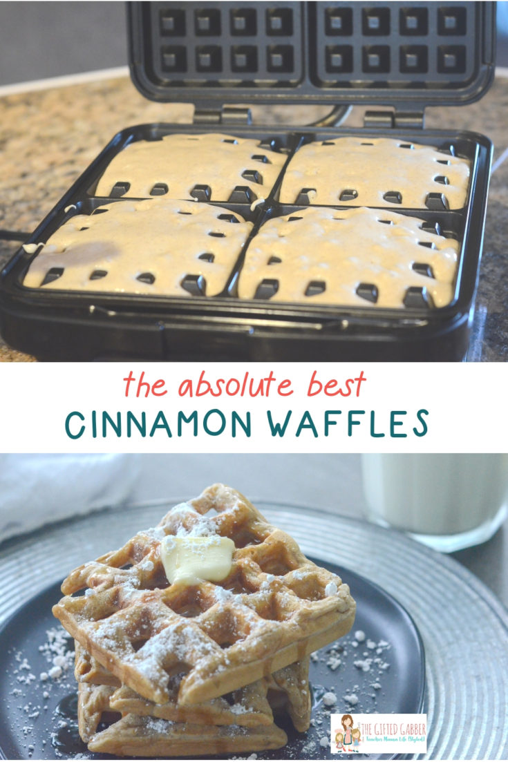 Easy Cinnamon Waffles Recipe - The Gifted Gabber