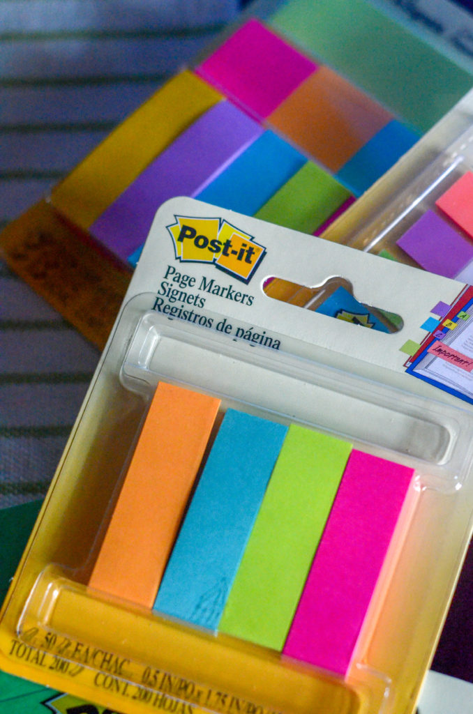 Post It Notes page markers 