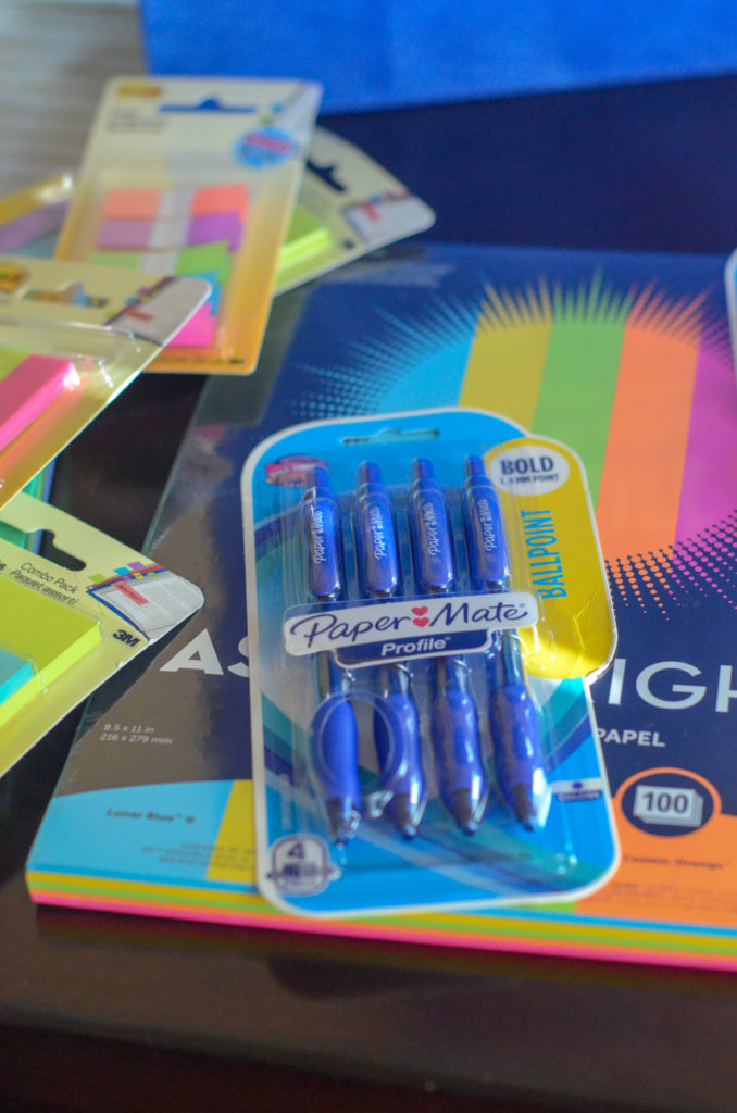 Paper Mate blue pens in package