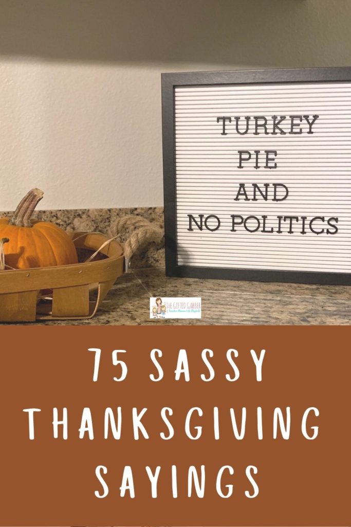 Thanksgiving captions letter board with text overlay