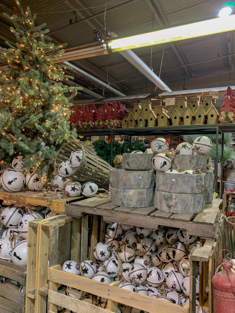 rustic style decor at Guess and Company Christmas warehouse