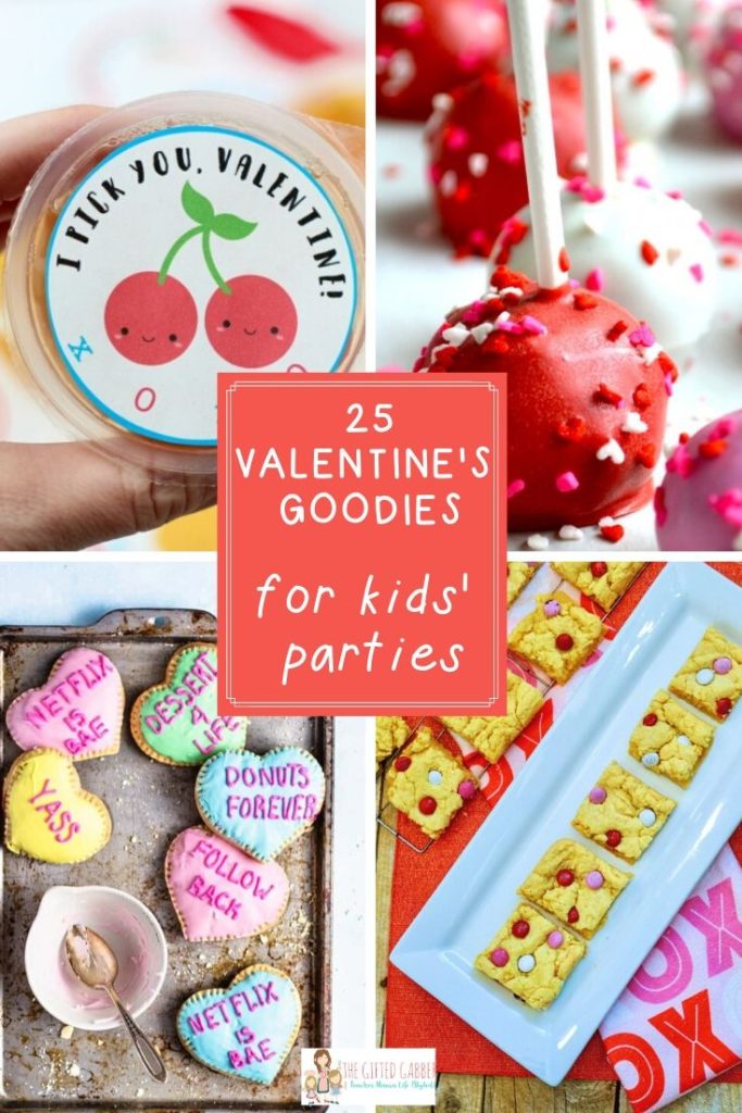Valentine's Day treats collage image with text