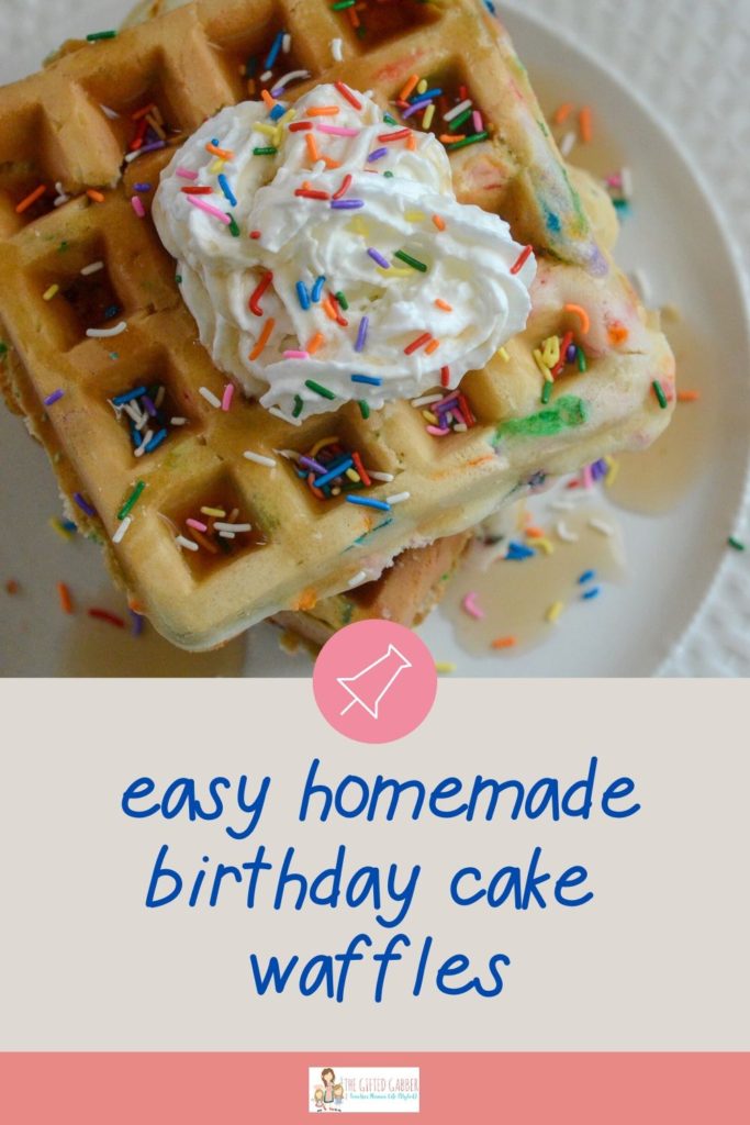 Birthday Cake Waffles - Birthday Breakfast Ideas for Kids