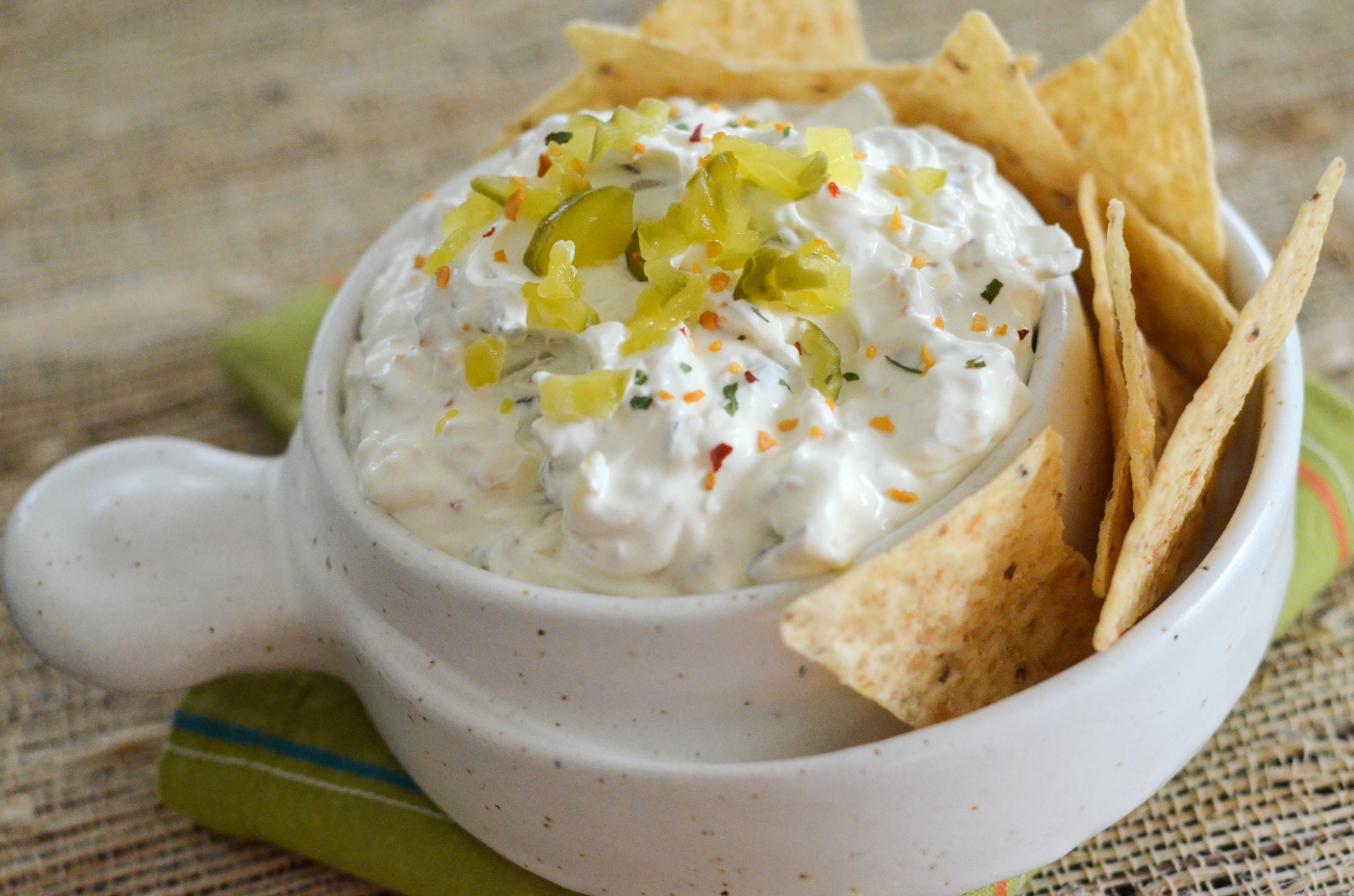 Dill Pickle Dip Recipe with Sour Cream - The Gifted Gabber