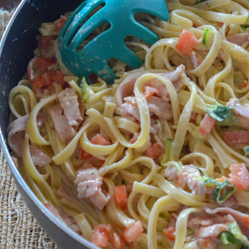 Easy Fettuccine Alfredo with Ham - The Best Ham Pasta Recipe