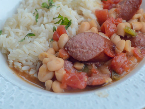 Instant Pot White Beans, Sausage, and Rice - Diary of A Recipe Collector