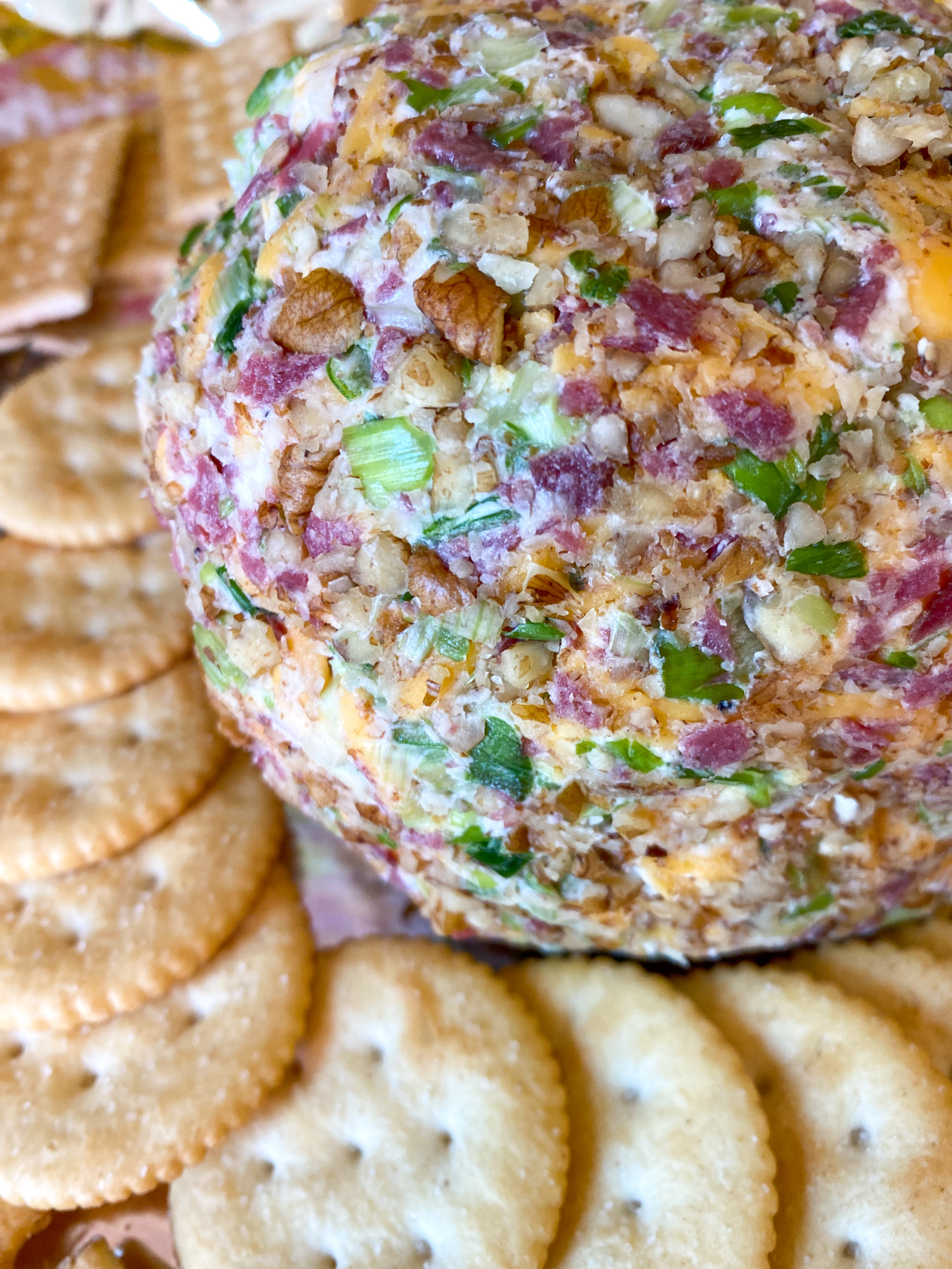 The Most Amazing Cheese Ball With Dried Beef