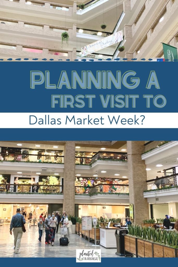 a shot of Market Hall Dallas during Dallas Market Days with text overlay 