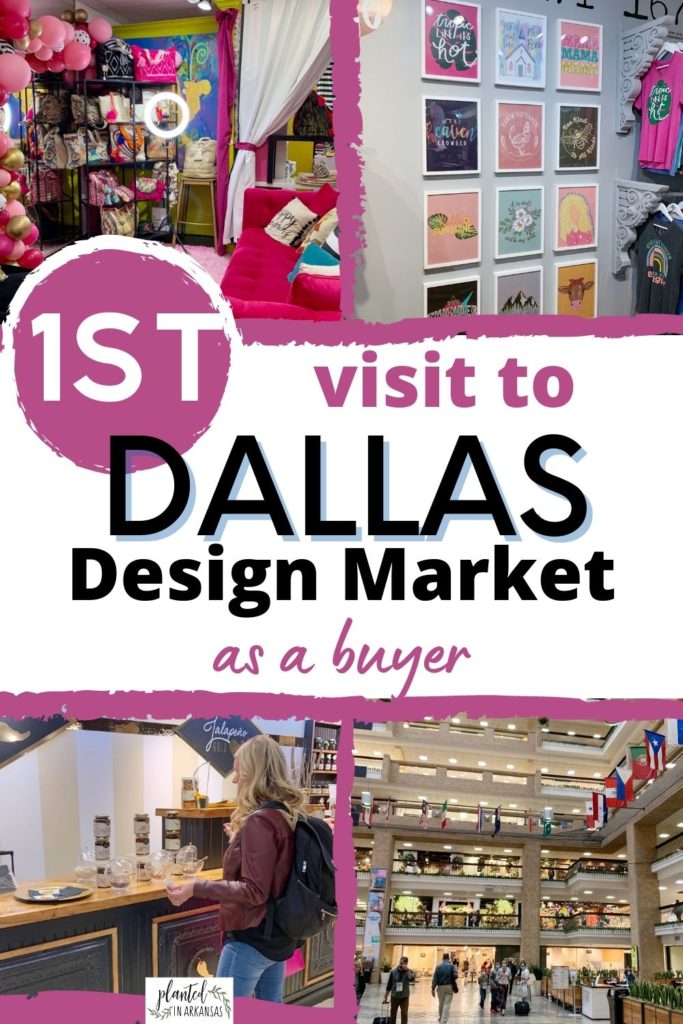 collage image of dallas market week at the Dallas Market Hall