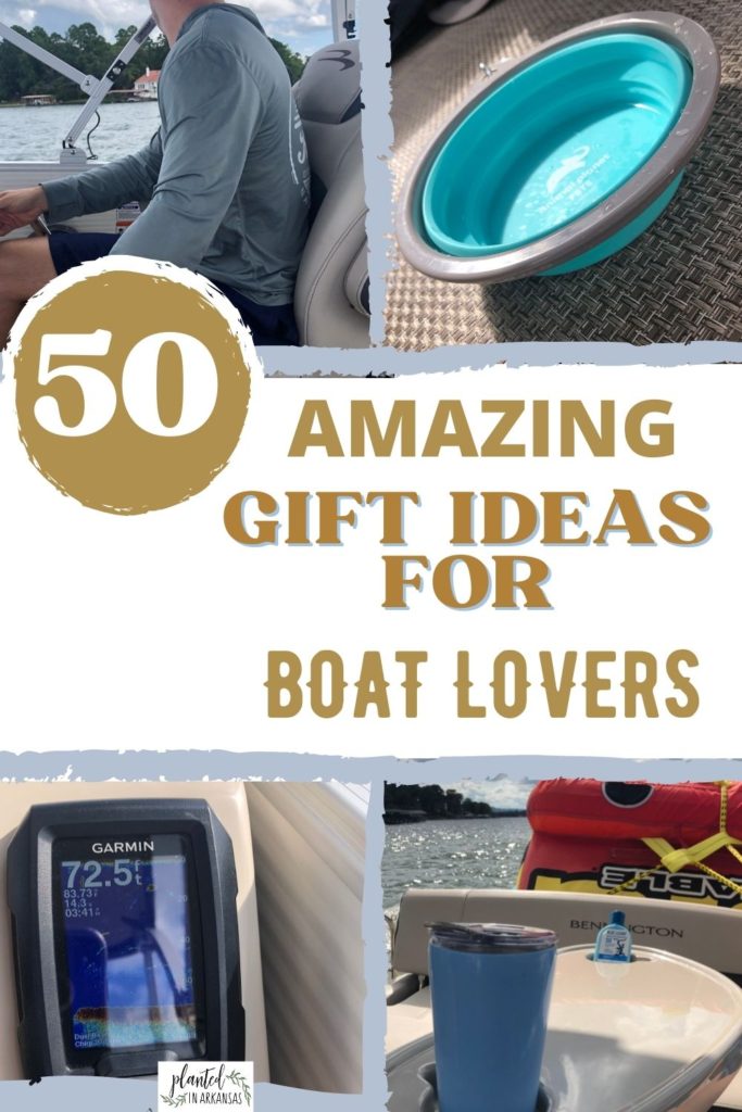 collage image of gifts for boaters