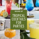 drinks for a luau images with text overlay