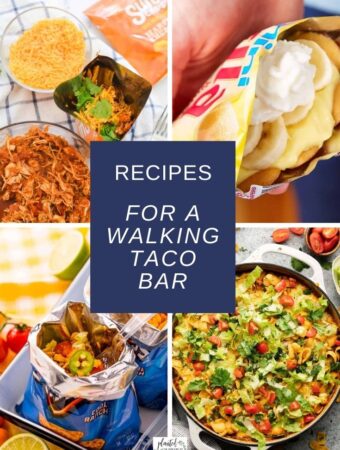 walking tacos with text overlay