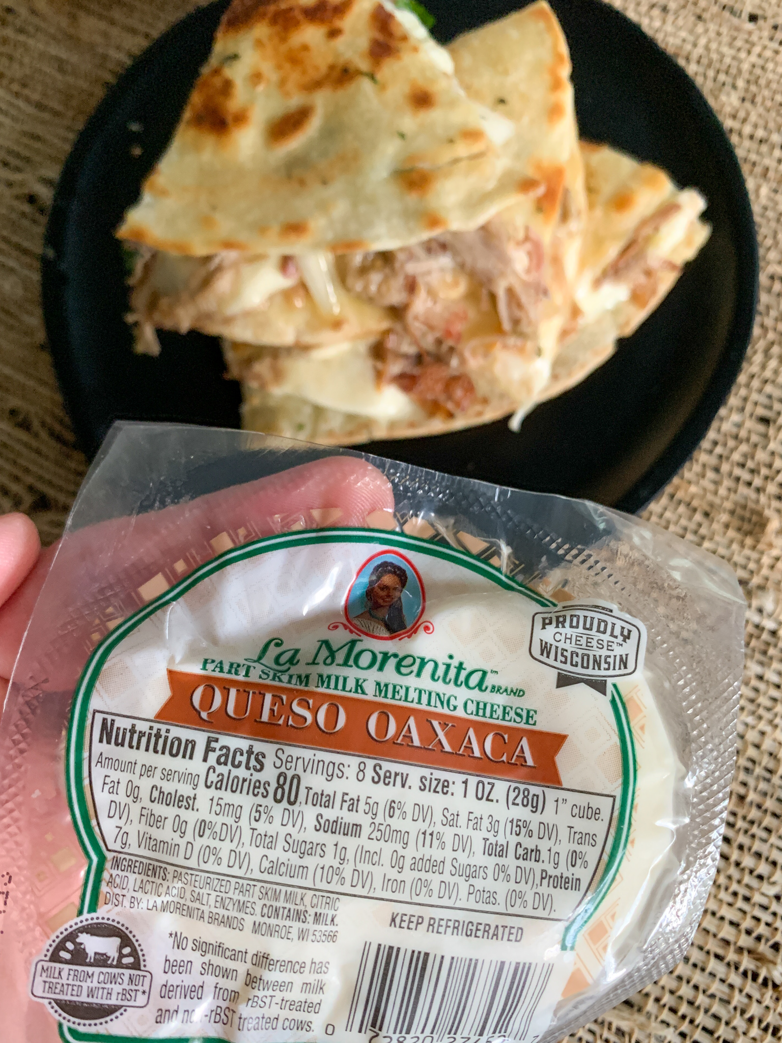 The Most Amazing Pulled Pork Quesadillas with Salsa Verde