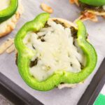 St. Patrick's Day pizza on parchment paper
