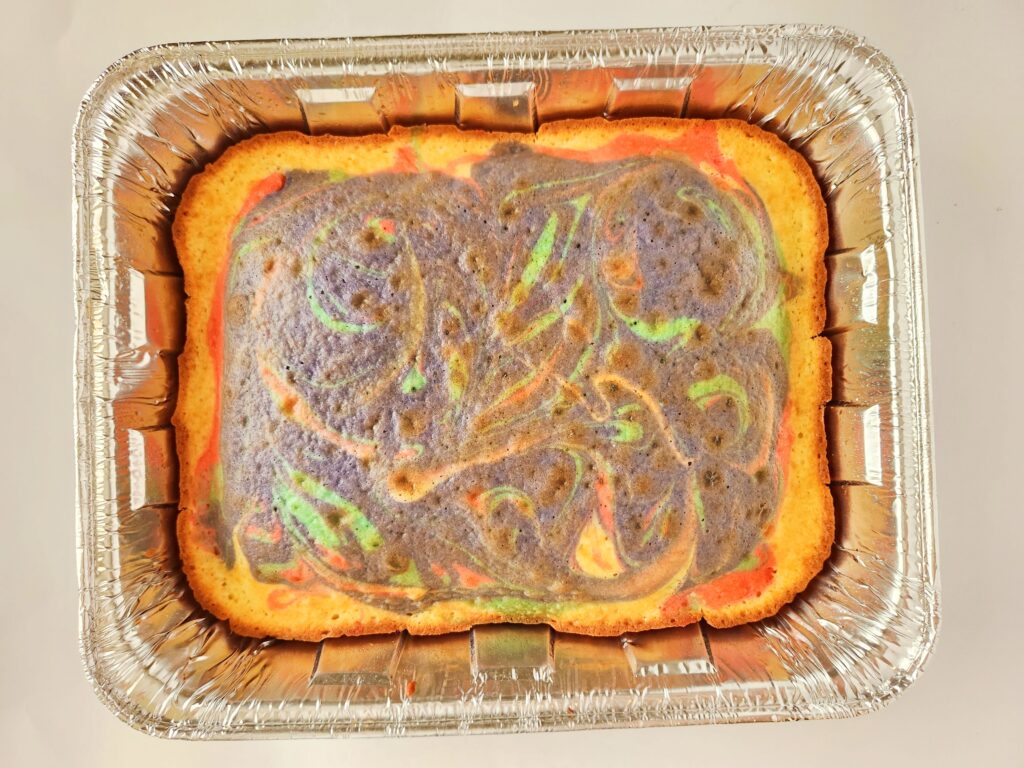baked dessert in tin foil