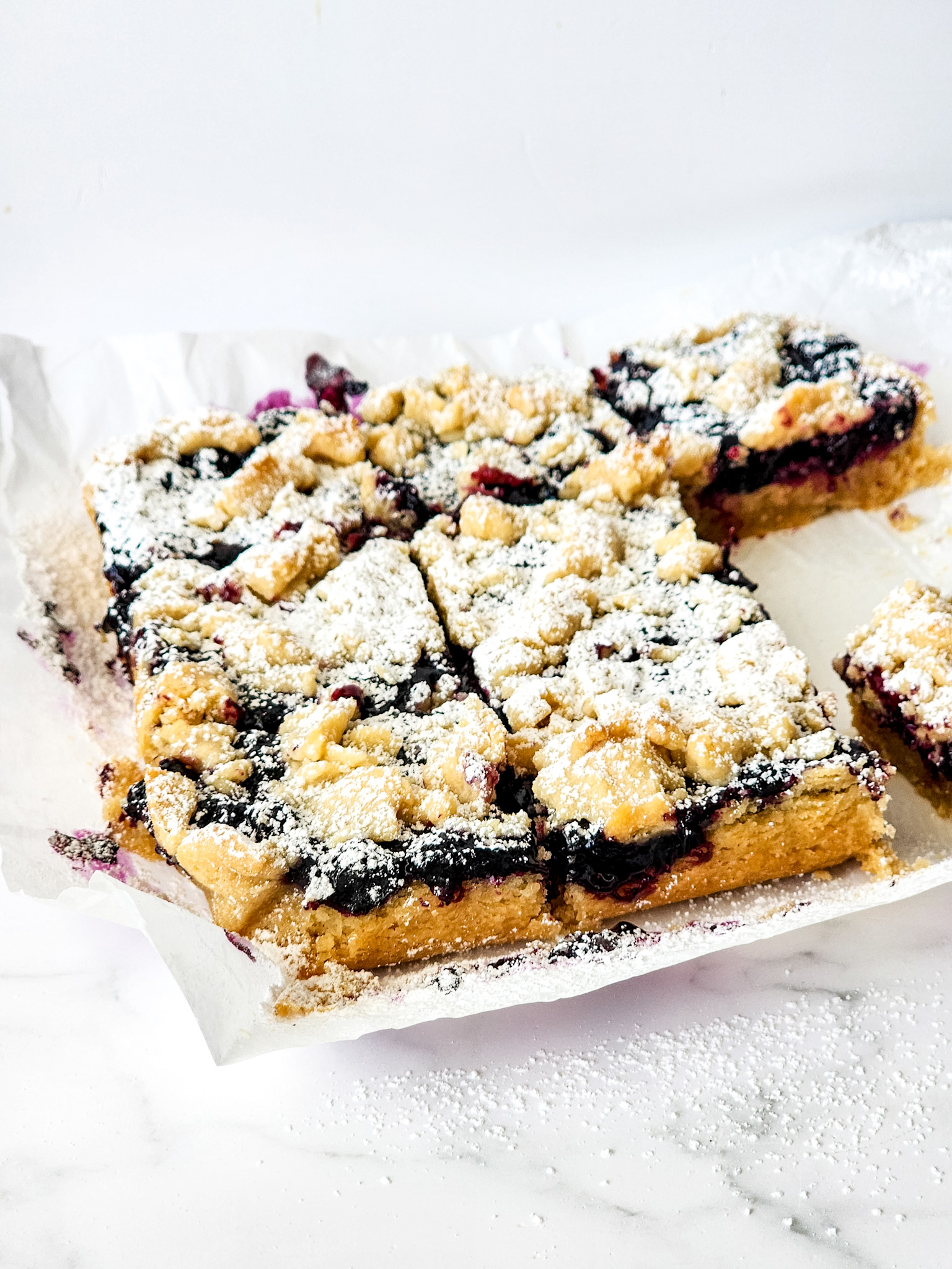 The Best Vegan Lemon Blueberry Shortbread Bars