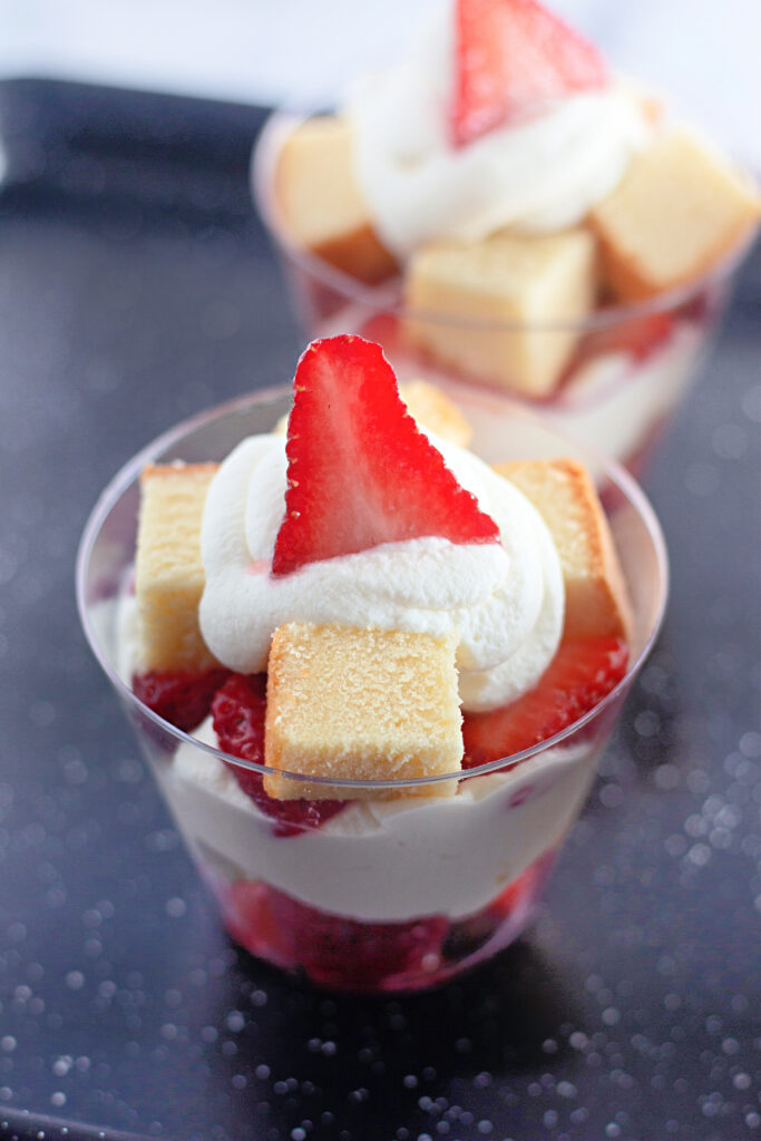 mini strawberry shortcake dessert