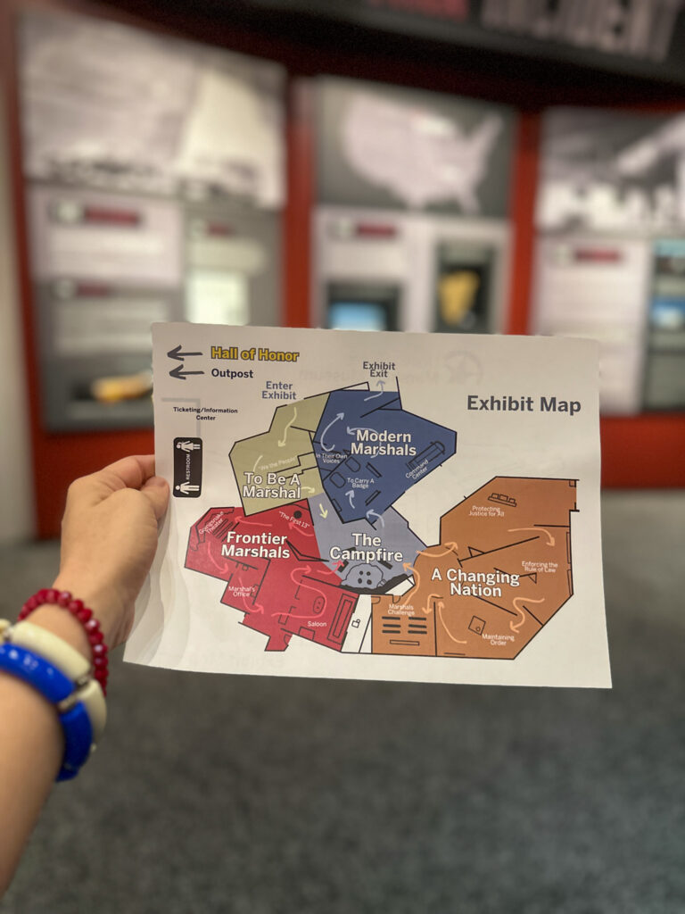 map in hand