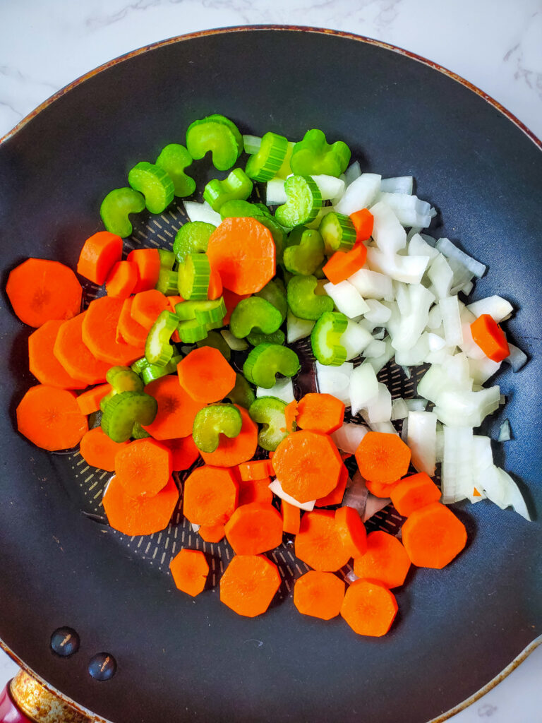 veggies in skillet
