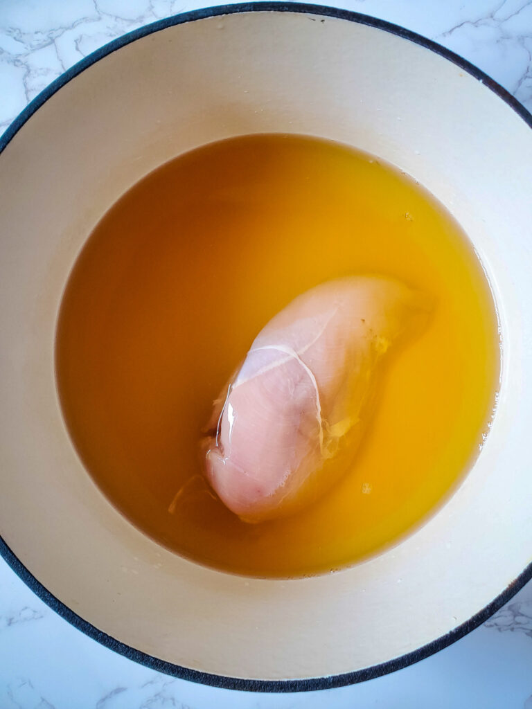 chicken breast in broth
