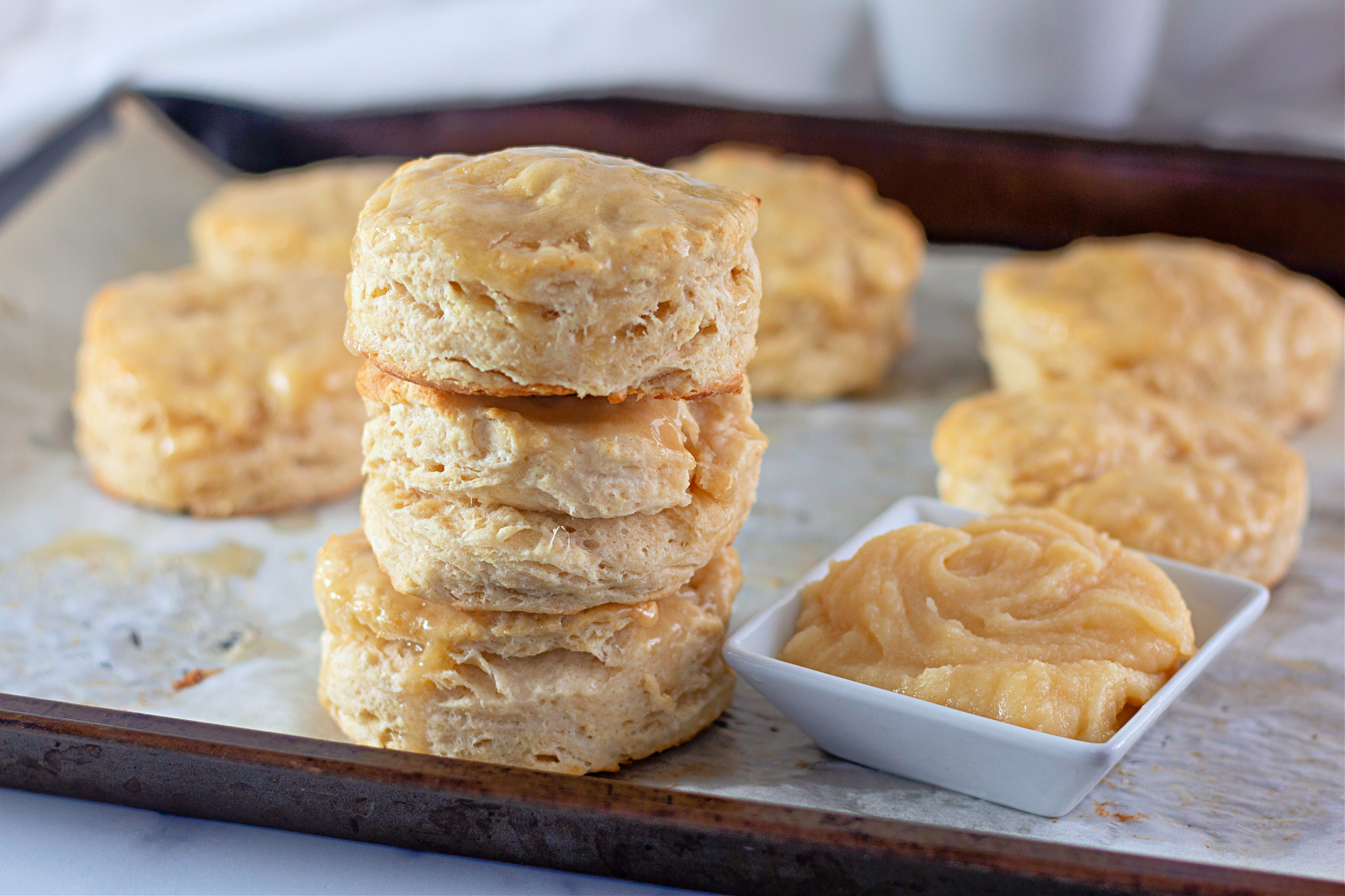 Homemade biscuits with 2025 honey