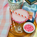pink martini with Disaronno bottle