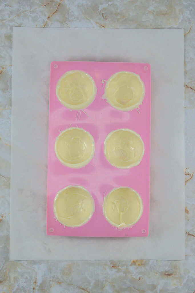 silicone mold with candy coating