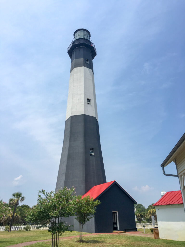 Tybee Lighthouse as seen on a day trip to Tybee Island