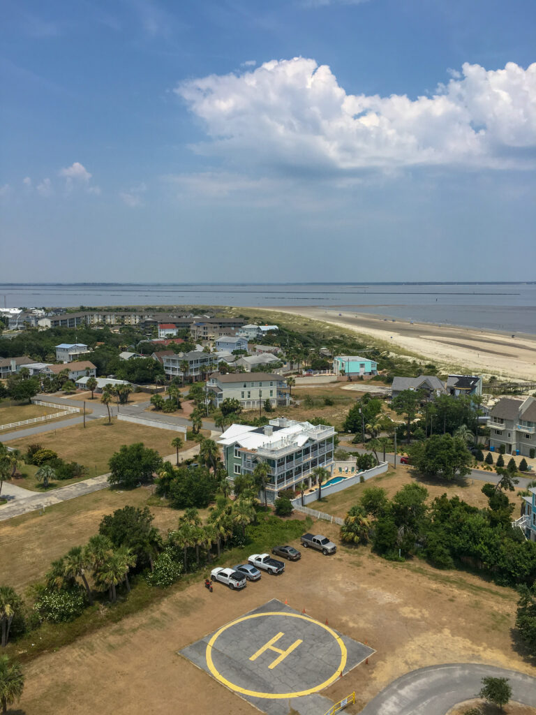 view from the top of the Tybee LIghthouse