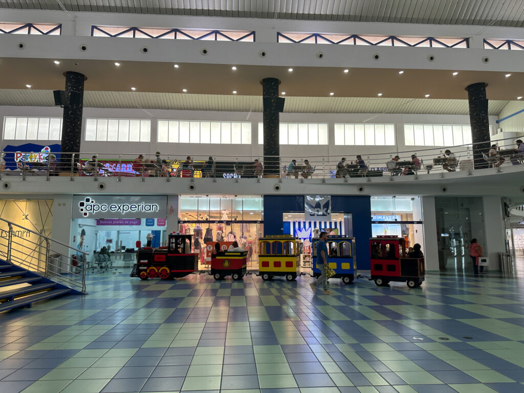 train in Albrook Mall in Panama City, Panama