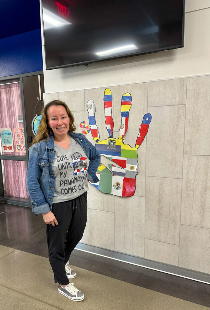 woman wears Panamanian t-shirt during Hispanic Heritage Month  - Cute Until My Panamanian Comes Out shirt