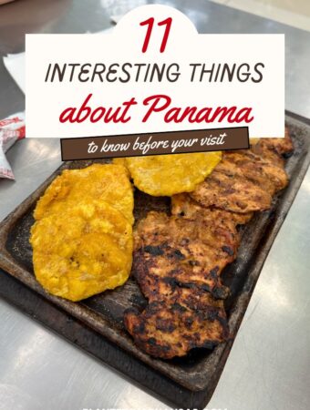 plate of food with text overlay about 11 things to know about Panama before visiting