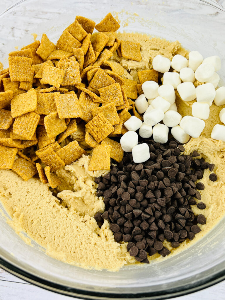 ingredients in glass bowl
