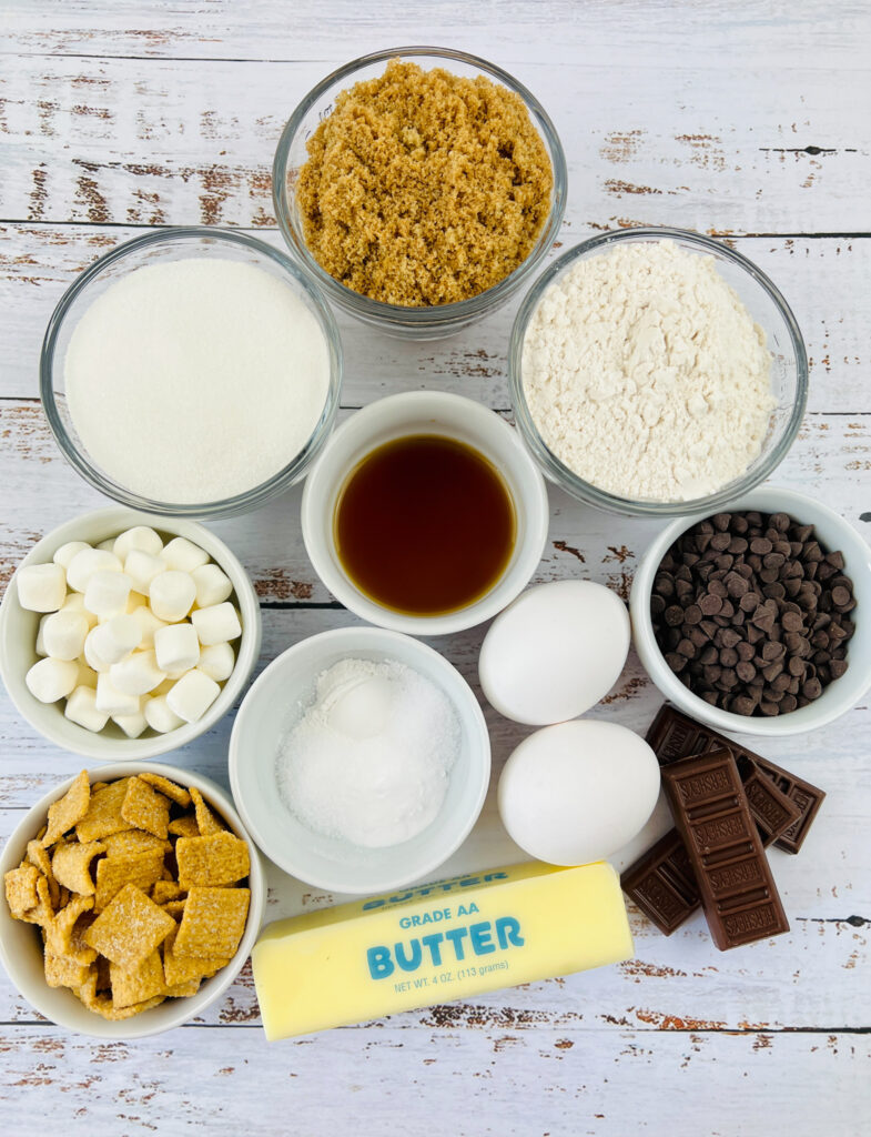 overhead shot of ingredients